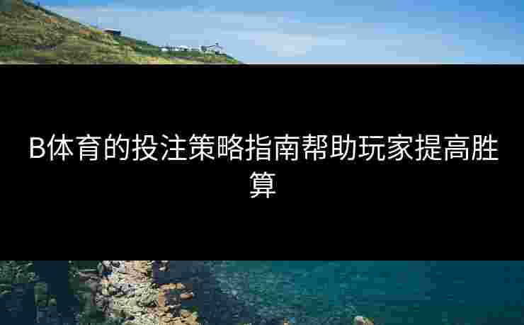 B体育的投注策略指南帮助玩家提高胜算