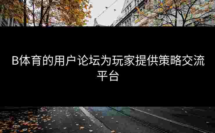 B体育的用户论坛为玩家提供策略交流平台