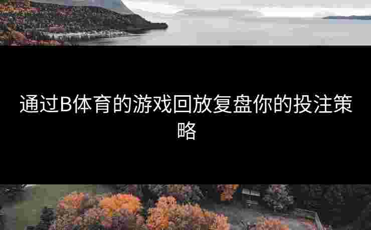 通过B体育的游戏回放复盘你的投注策略